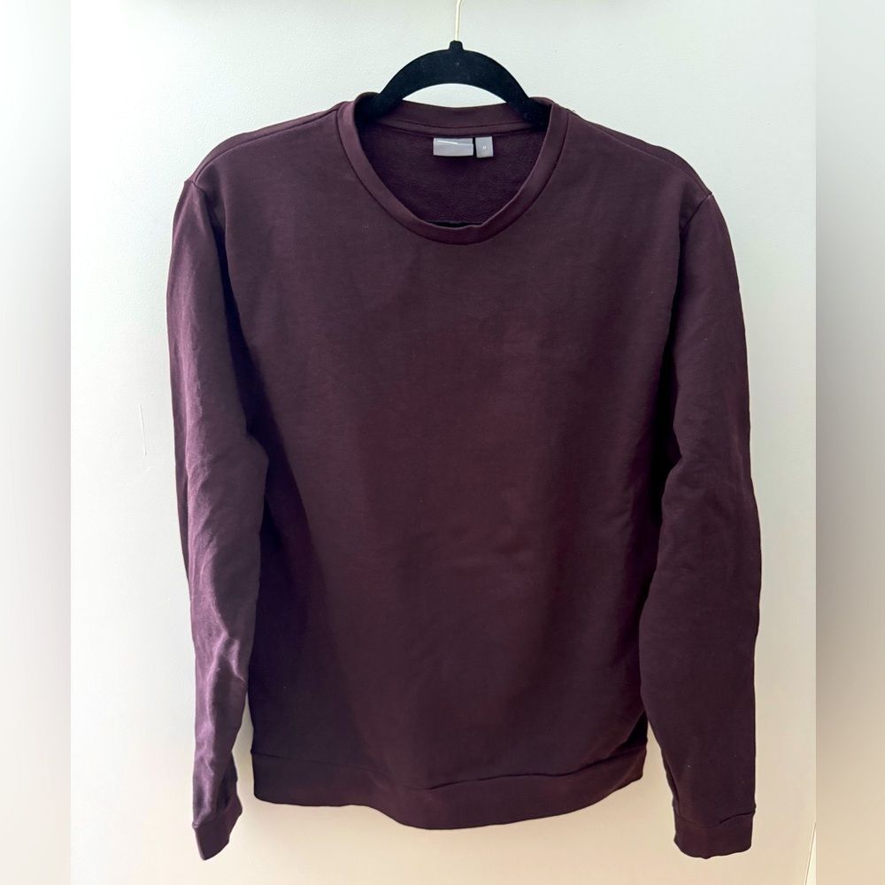 ASOS Men's Burgundy Maroon Long Sleeve Casual Crew Neck Sweatshirt Sz M